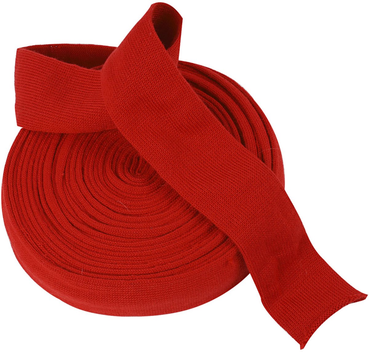 Rondgebreide tube, B: 60 mm, kerstrood, 10 m/ 1 rol