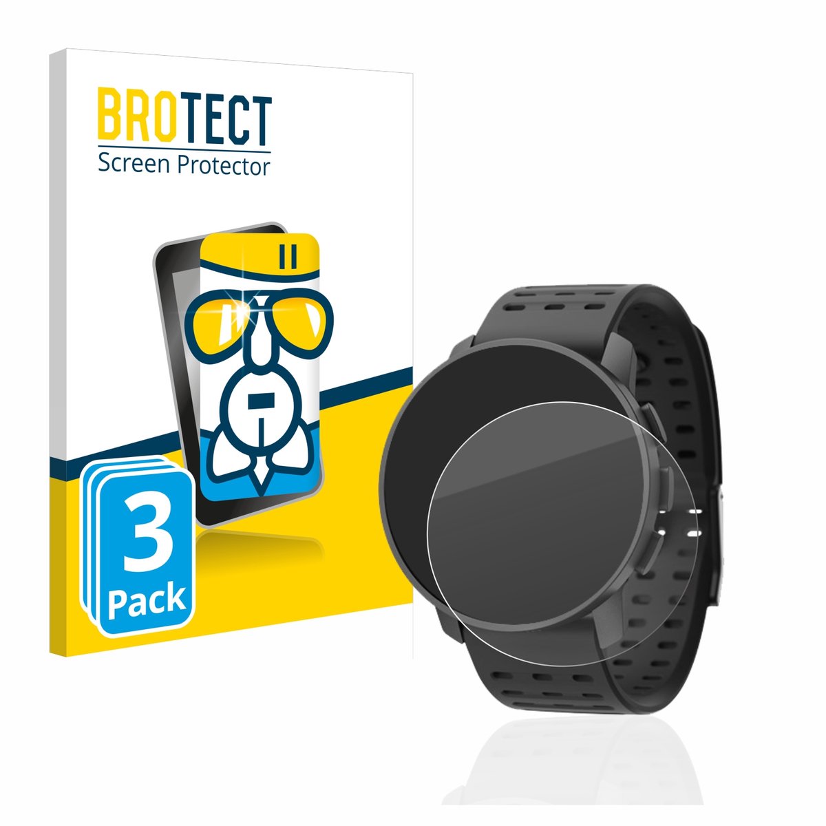 Screenprotector 3 Stuks voor Suunto 9 Peak Pro Beschermglas transparant