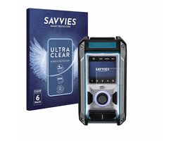 Savvies - Screenprotector voor Makita DMR115 - Folie Beschermfolie transparant 6 Stuks