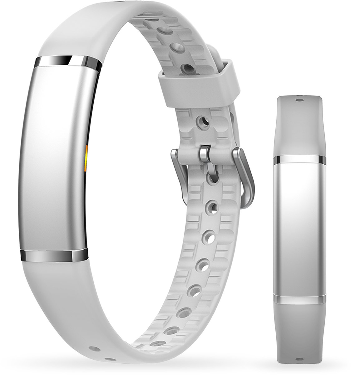 Activity Tracker - Waterdicht IP68 - Meet Hartslag, SpO₂ en Slaap - Stappenteller - Geanodiseerd Aluminium - BREND-App - Grijs - BREND BR-2249