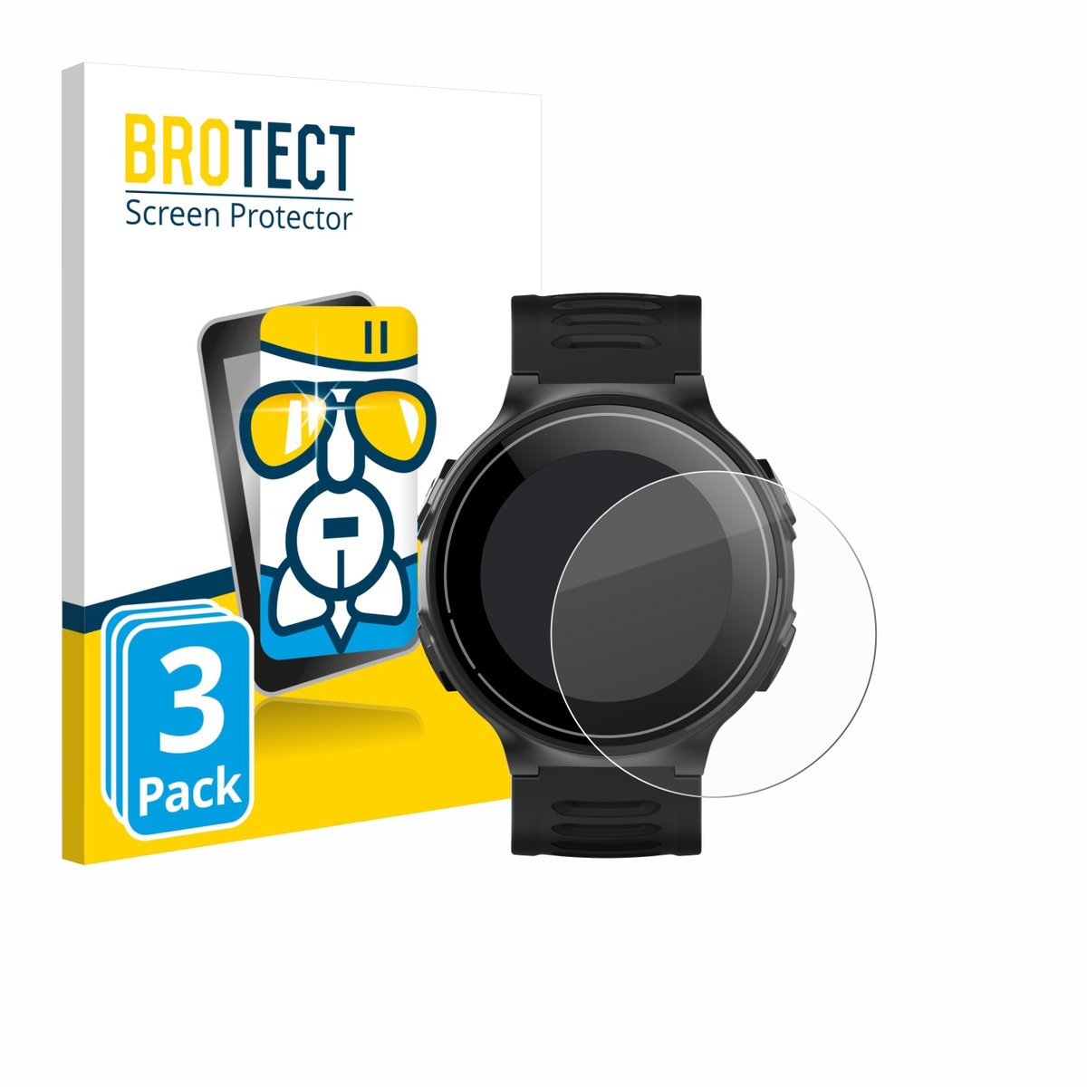 Screenprotector 3 Stuks voor Kiprun GPS 500 Coros Beschermglas transparant