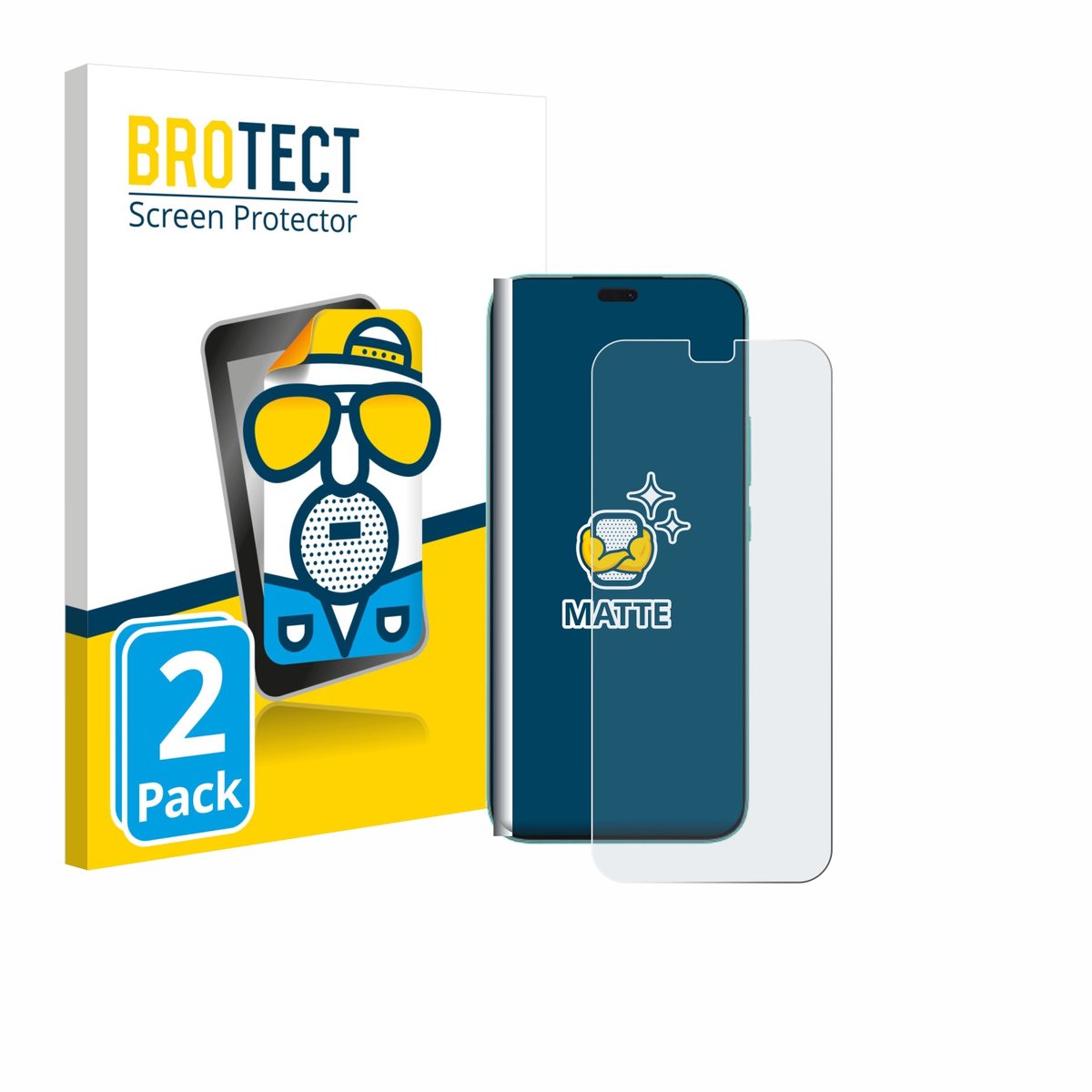BROTECT - Screenprotector voor Honor 400 Lite - Folie Beschermfolie matte 2 Stuks