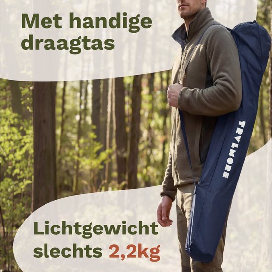 TRVLMORE Campingstoel - Opvouwbaar - 120KG Draagvermogen - Incl. Draagtas - Klapstoel - Visstoel - Kampeerstoel - Vouwstoel - Blauw van Merkloos — afbeelding 5