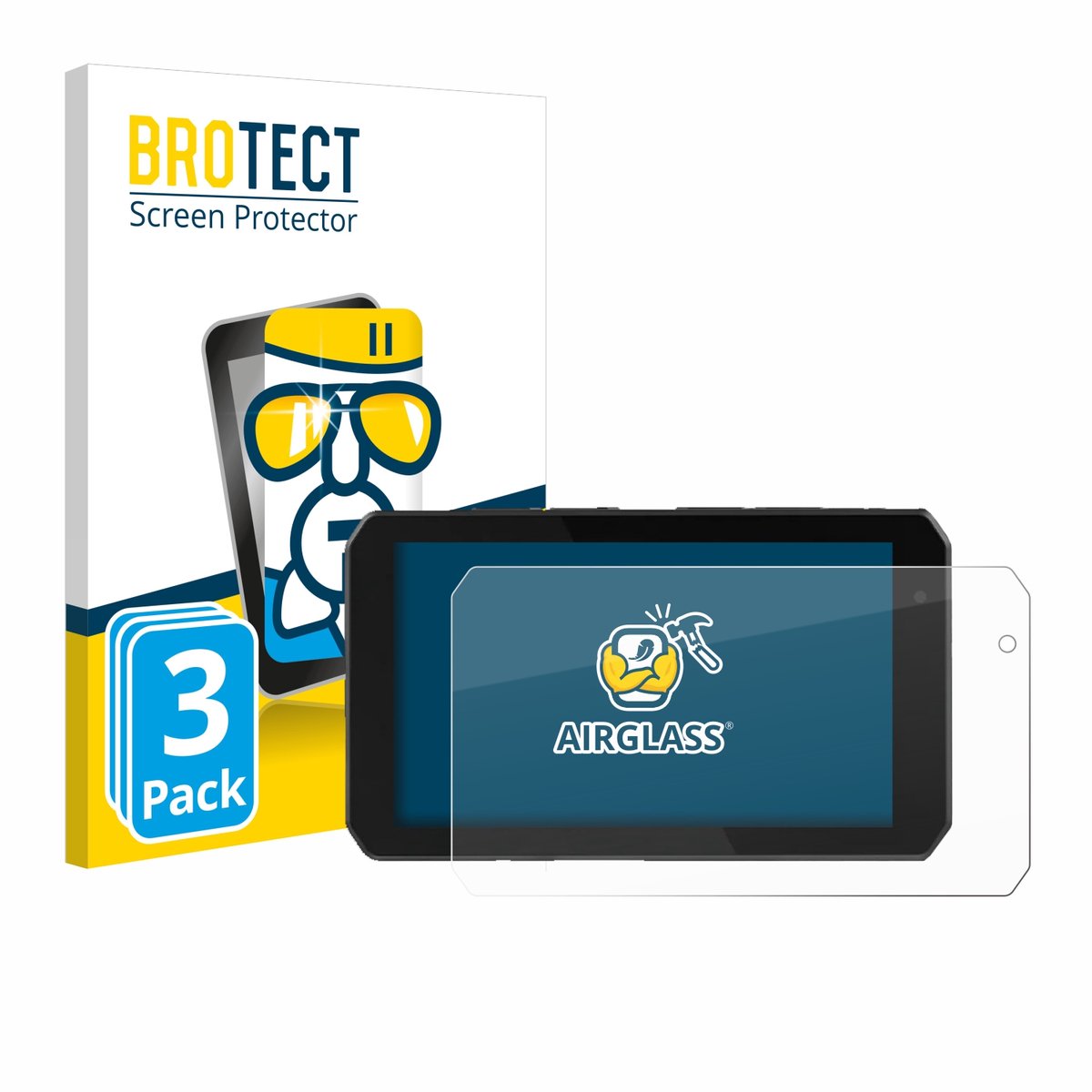 Screenprotector 3 Stuks voor Chigee AIO-5 Play Beschermglas transparant