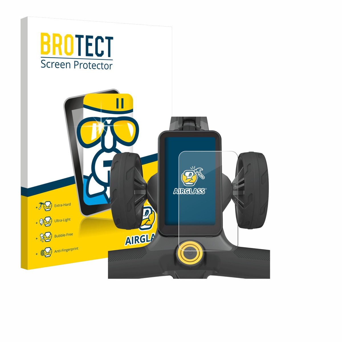 Screenprotector voor PowaKaddy CT12 GPS Beschermglas transparant