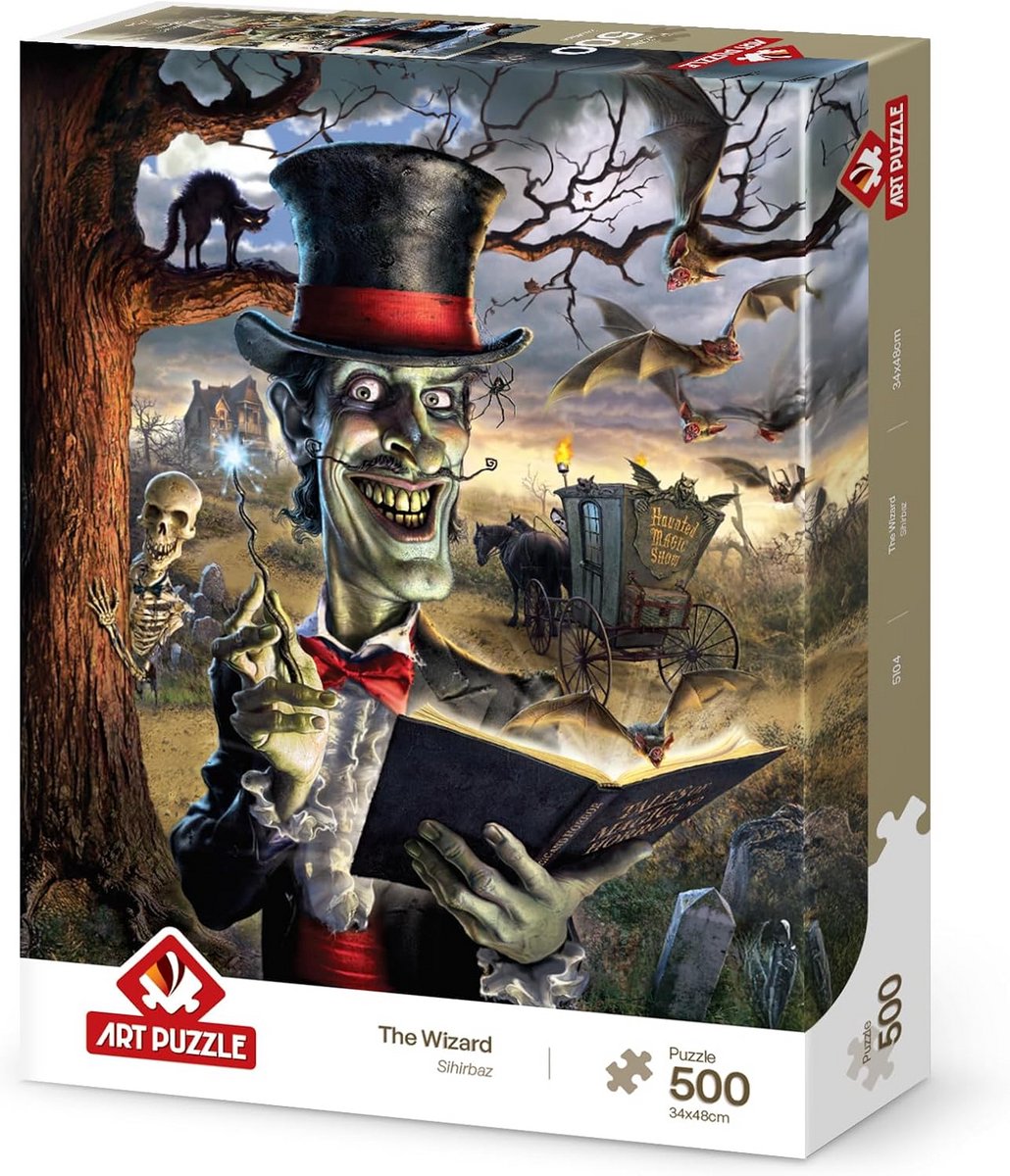 Mysterieuze Tovenaar Puzzel - 500 Stukjes - Uitdagend en Uniek Puzzelplezier