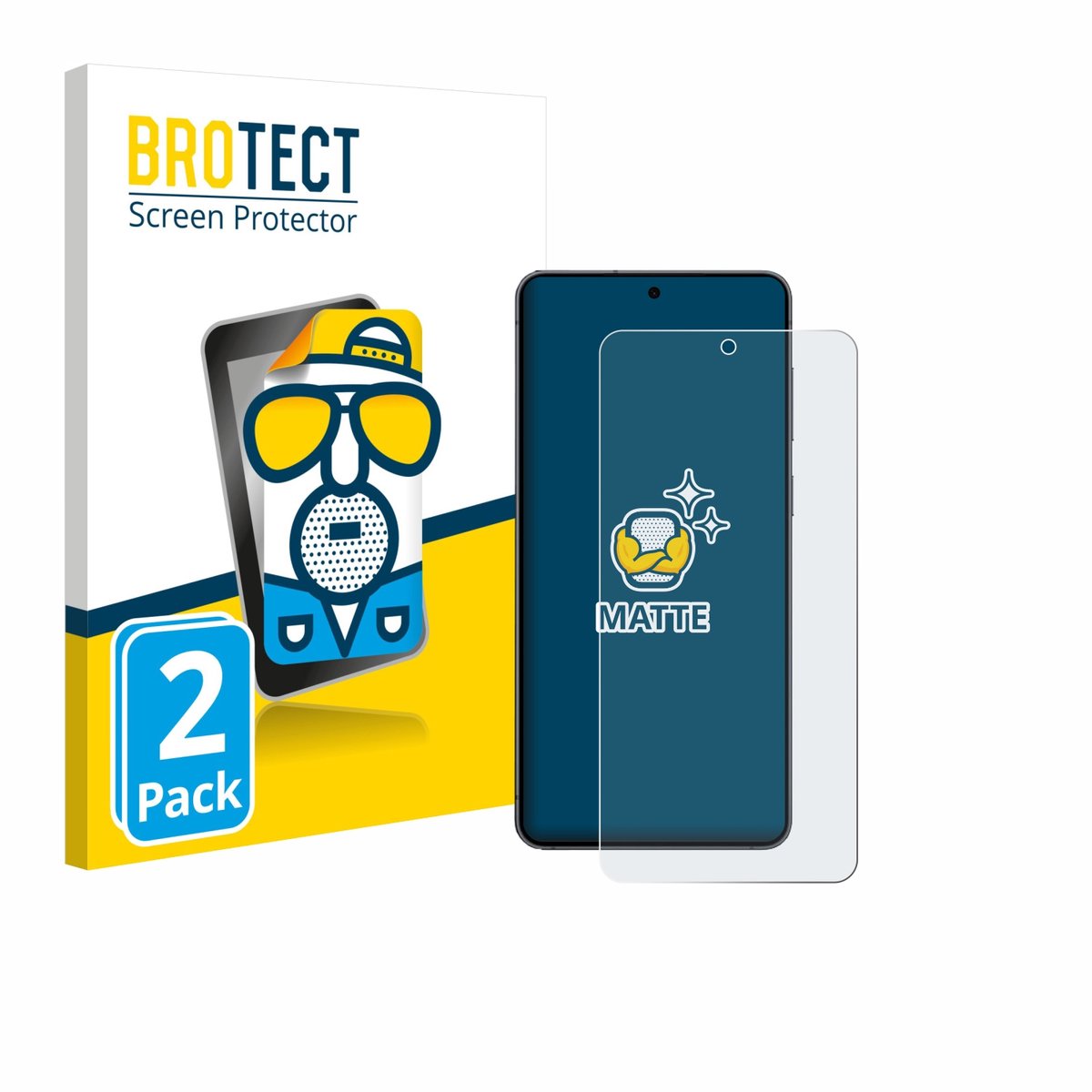BROTECT - Screenprotector voor Samsung Galaxy S25 Edge - Folie Beschermfolie matte 2 Stuks