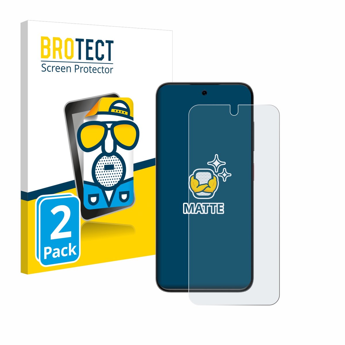 BROTECT - Screenprotector voor ZTE Blade V70 Vita - Folie Beschermfolie matte 2 Stuks