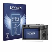 Savvies - Protecteur d'écran pour Panasonic Lumix DC-TZ90 / TZ96 / TZ99 - Film de protection transparent (6 pièces)
