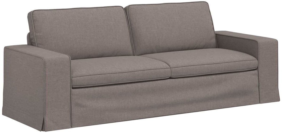 vidaXL Bank - Taupe - 222 - x - 80 - x - 82 - cm - Stof