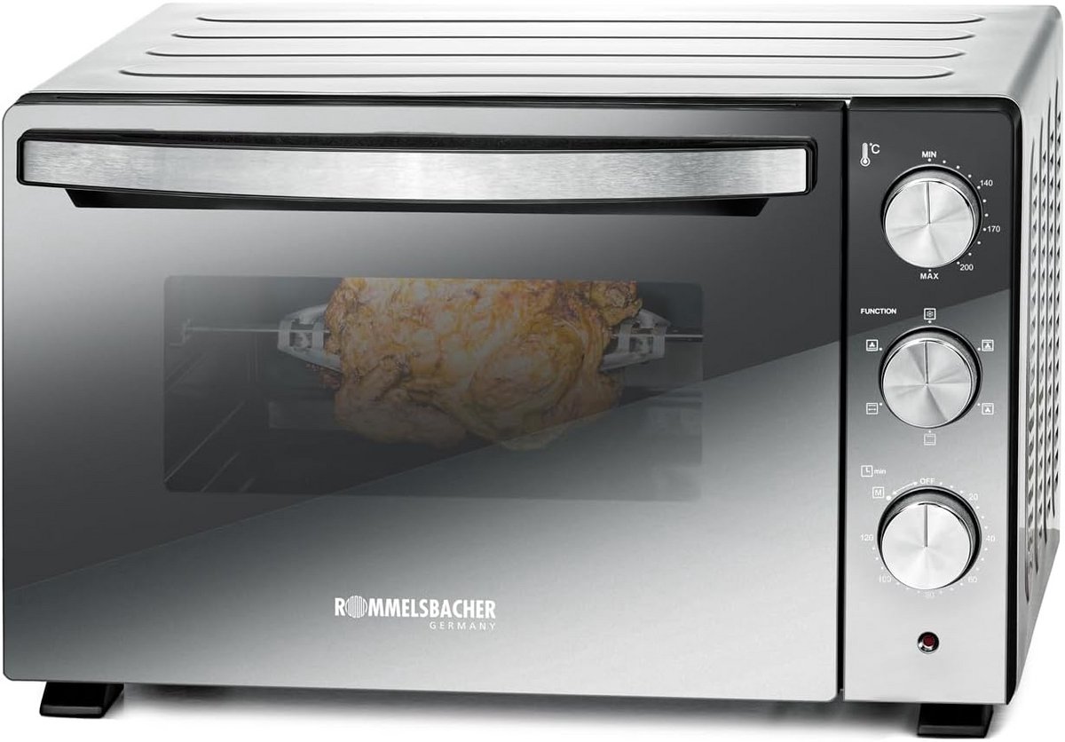Oven met Draaispit en Hetelucht voor Bakken en Grillen
