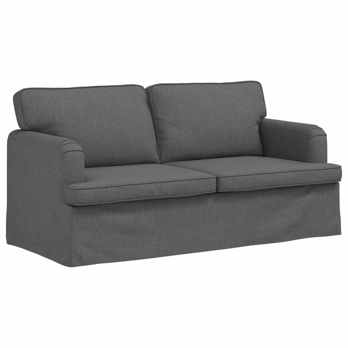 vidaXL Bank - Donkergrijs - 162 - x - 80 - x - 85 - cm - Stof