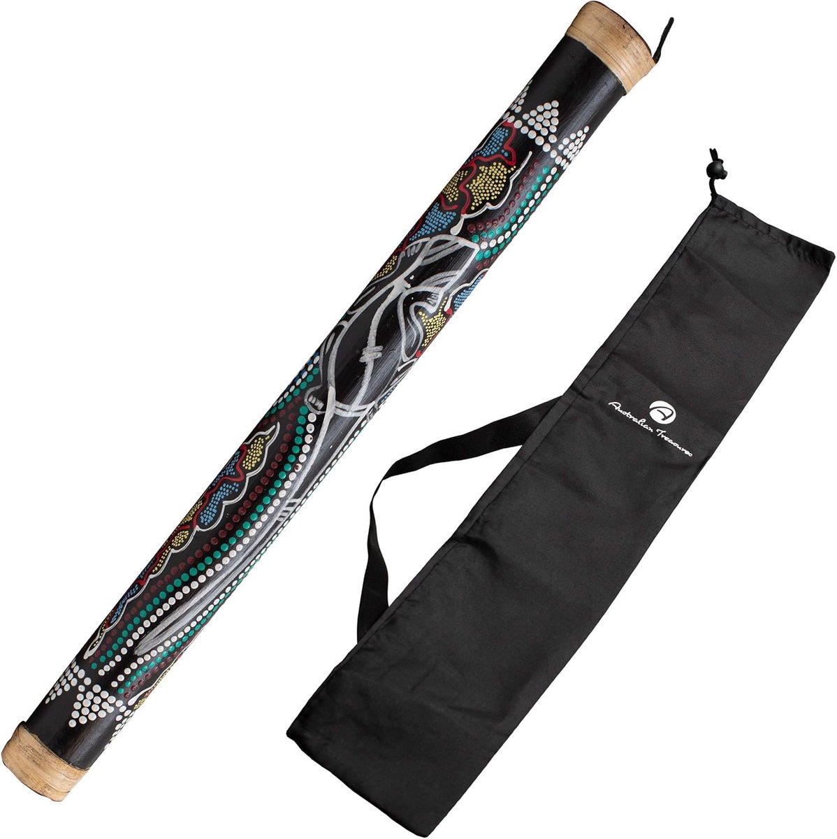 Bamboe Regenstok 60 cm met Tas - Percussie Instrument & Shaker voor Kinderen
