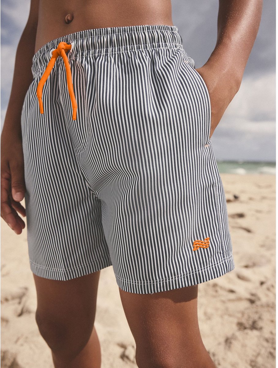 Next - Jongens - Gestreepte zwemshort - Blauw
