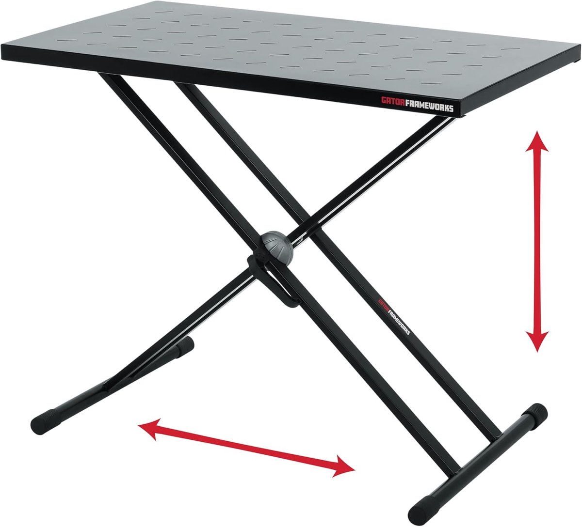 Universele Tafelblad voor X-Standaard - Keyboard, DJ en Werktafel - 81 x 46 cm