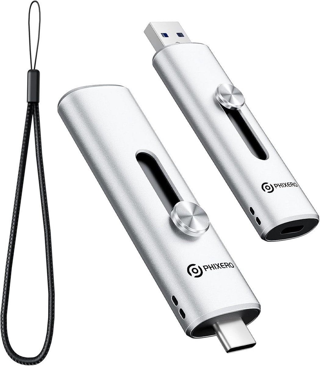 512 GB USB-stick met Dubbele Poort voor Telefoon en PC