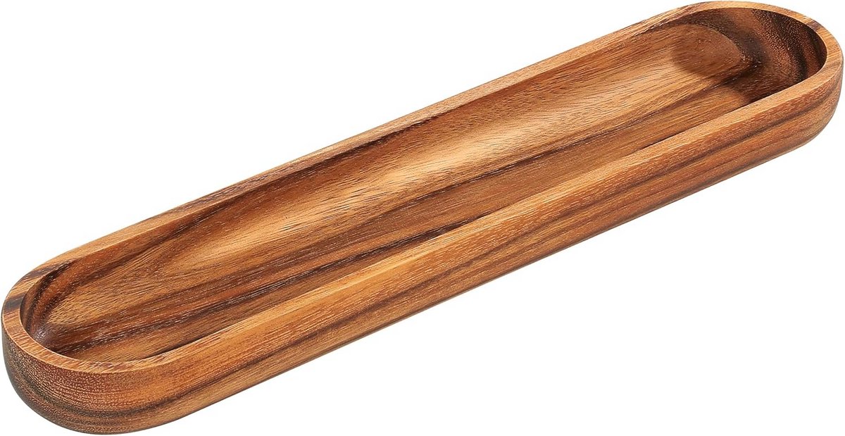 Dienblad van Acaciahout met Handvatten voor Brood of Ontbijt
