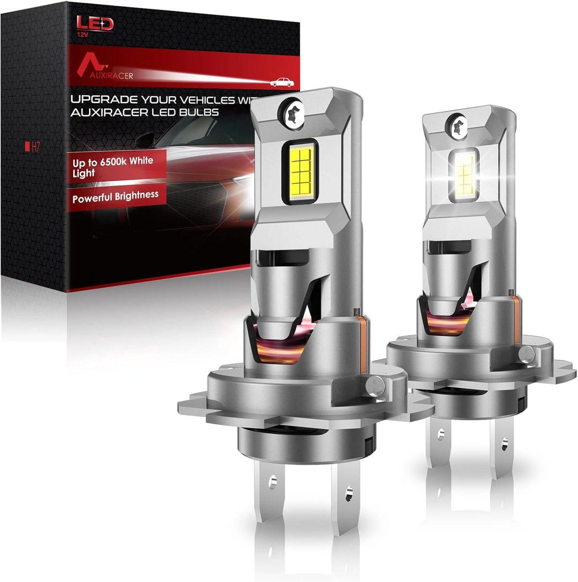 H7 LED Lampen Set 26000LM 100W Verlichting Vervanging voor Halogeen 1:1 Mini Design Zonder Adapter Inbegrepen