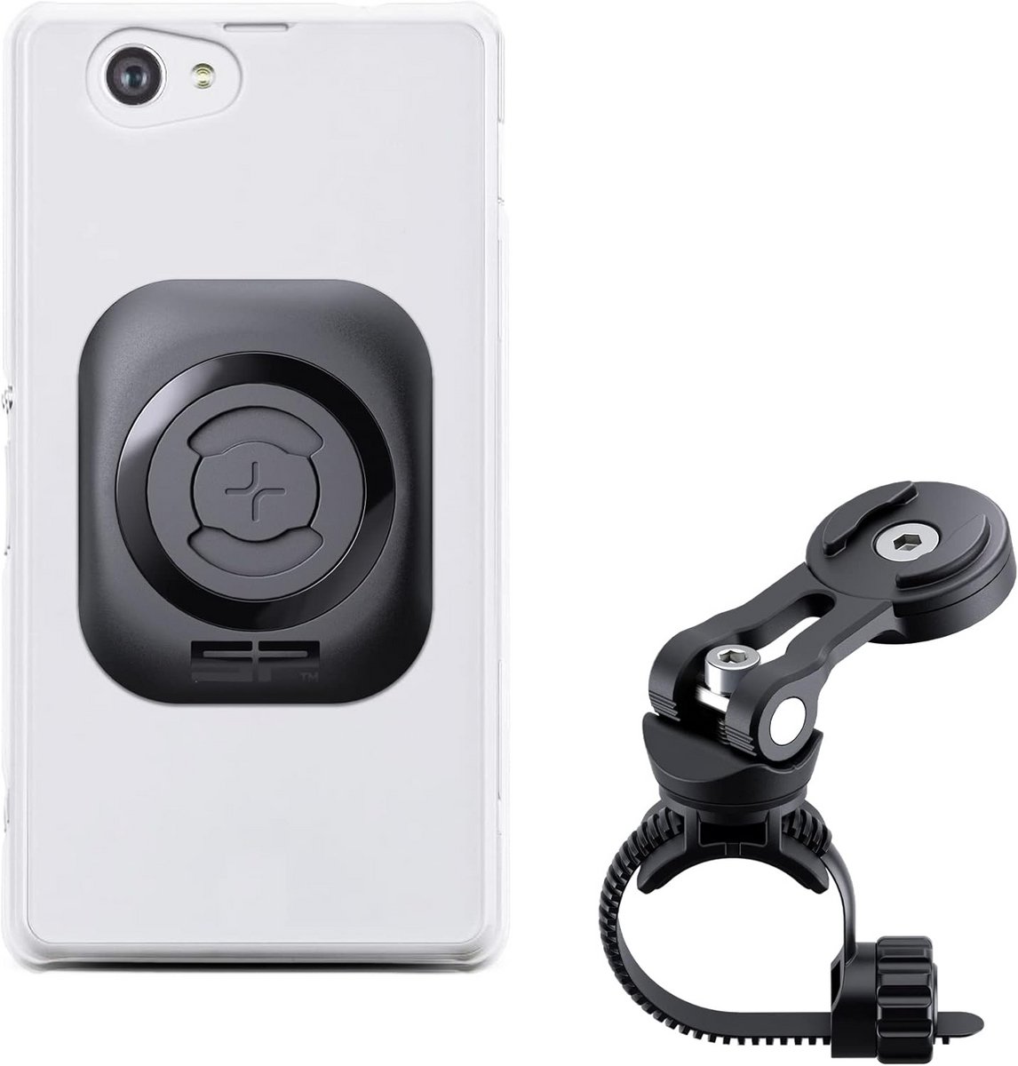 Universele Fiets Telefoonhouder Bundel - Smartphone Bevestiging & Weerbestendige Case