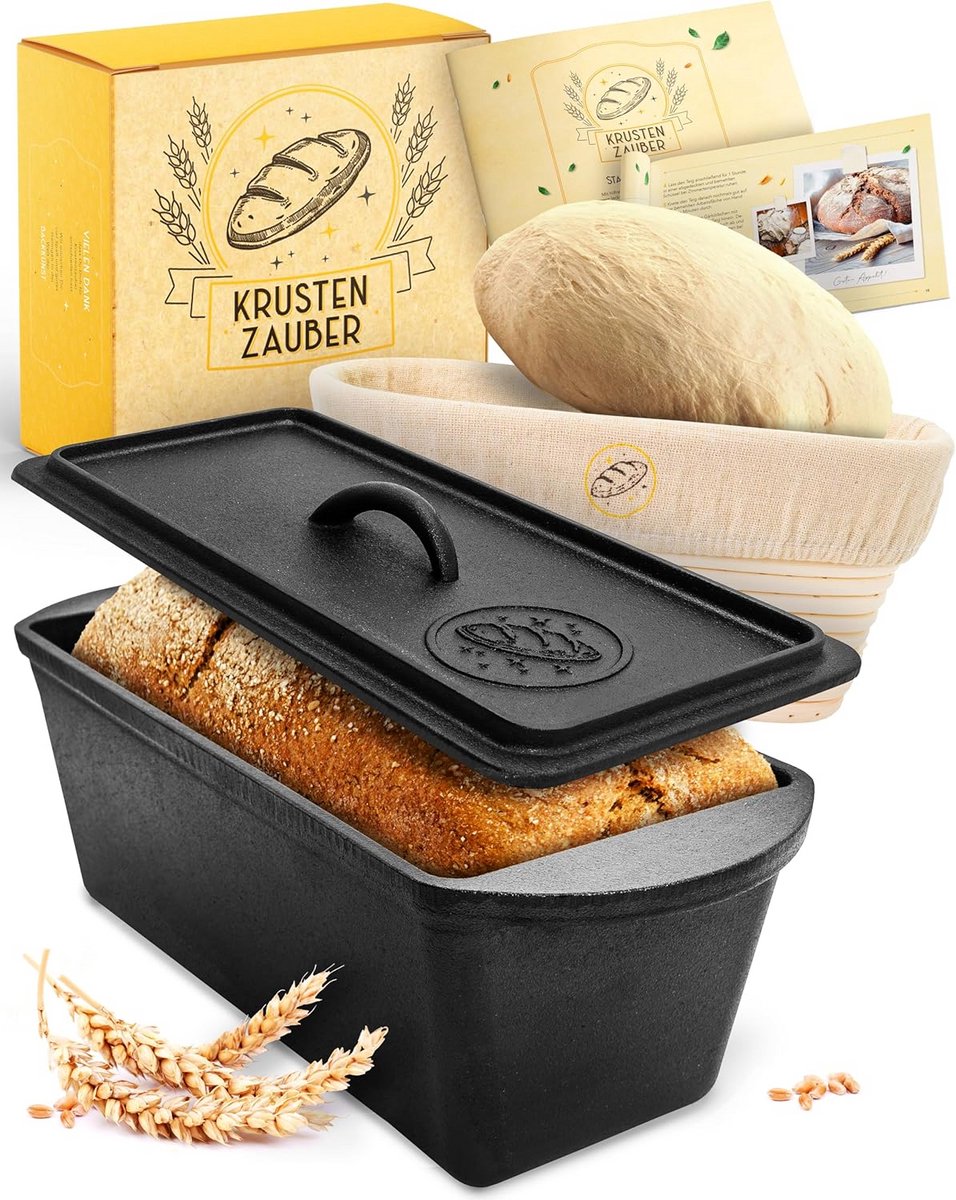 Broodbakvorm - Broodblik met antiaanbaklaag - Inclusief deegschraper - bakaccessoire