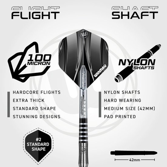 Dartpijlen 90% Tungsten - Professionele Steeltip Darts — afbeelding 4