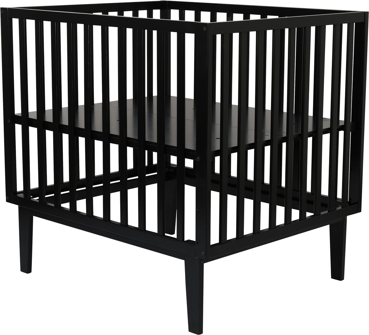 Born Lucky Cubo Baby Box / Babybox / Kinderbox – 100x80 cm – Verstelbare Bodem – Zwart – foto 7