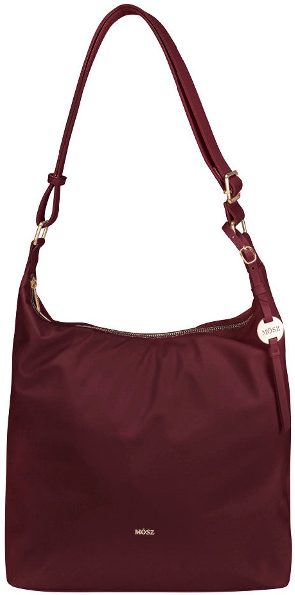 MŌSZ Dames schoudertas hobo nylon - aubergine