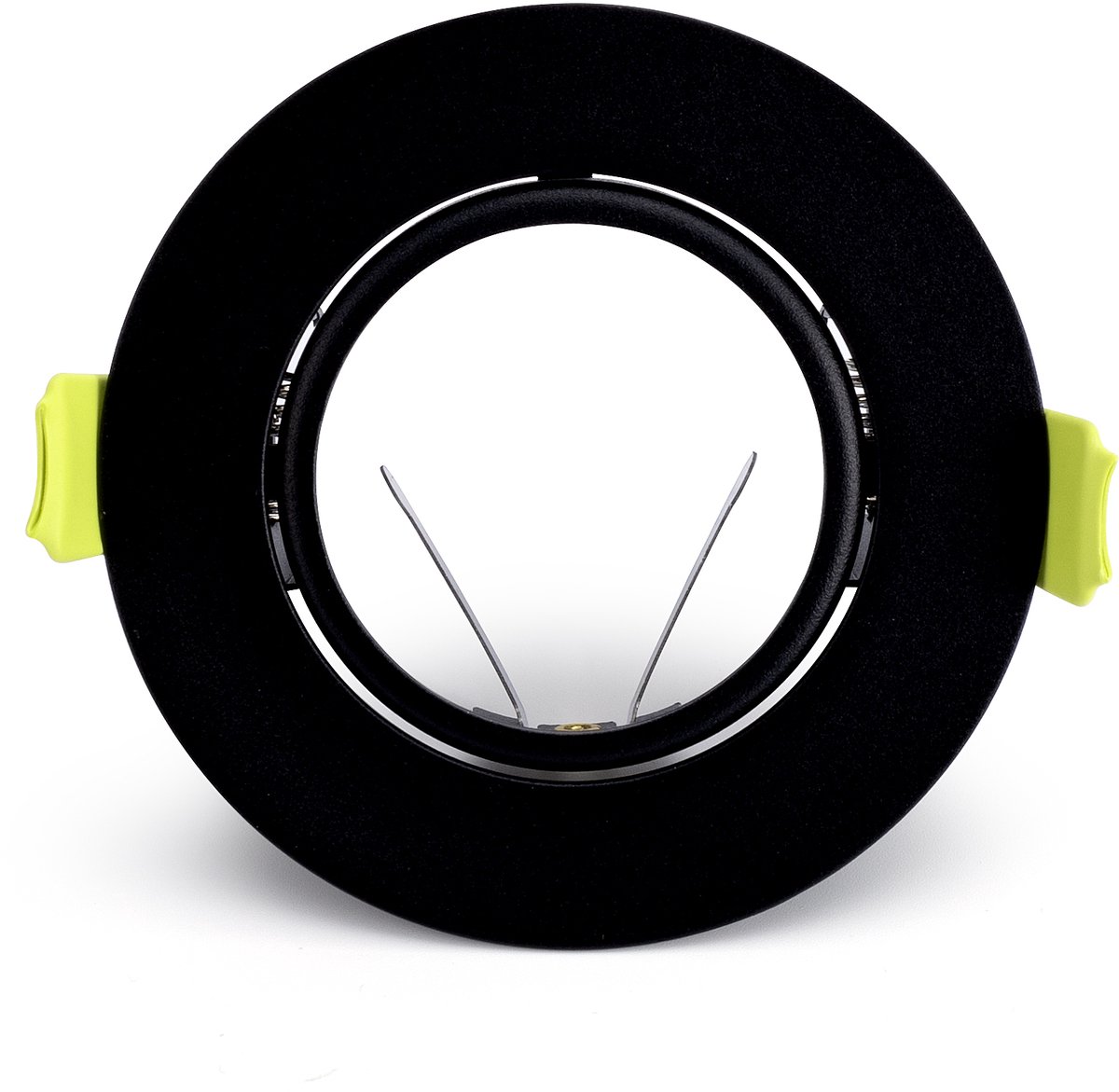 Integral inbouwspot Zwart rond kantelbaar | zaagmaat 7cm | incl. GU10 fitting excl. lichtbron | GU10