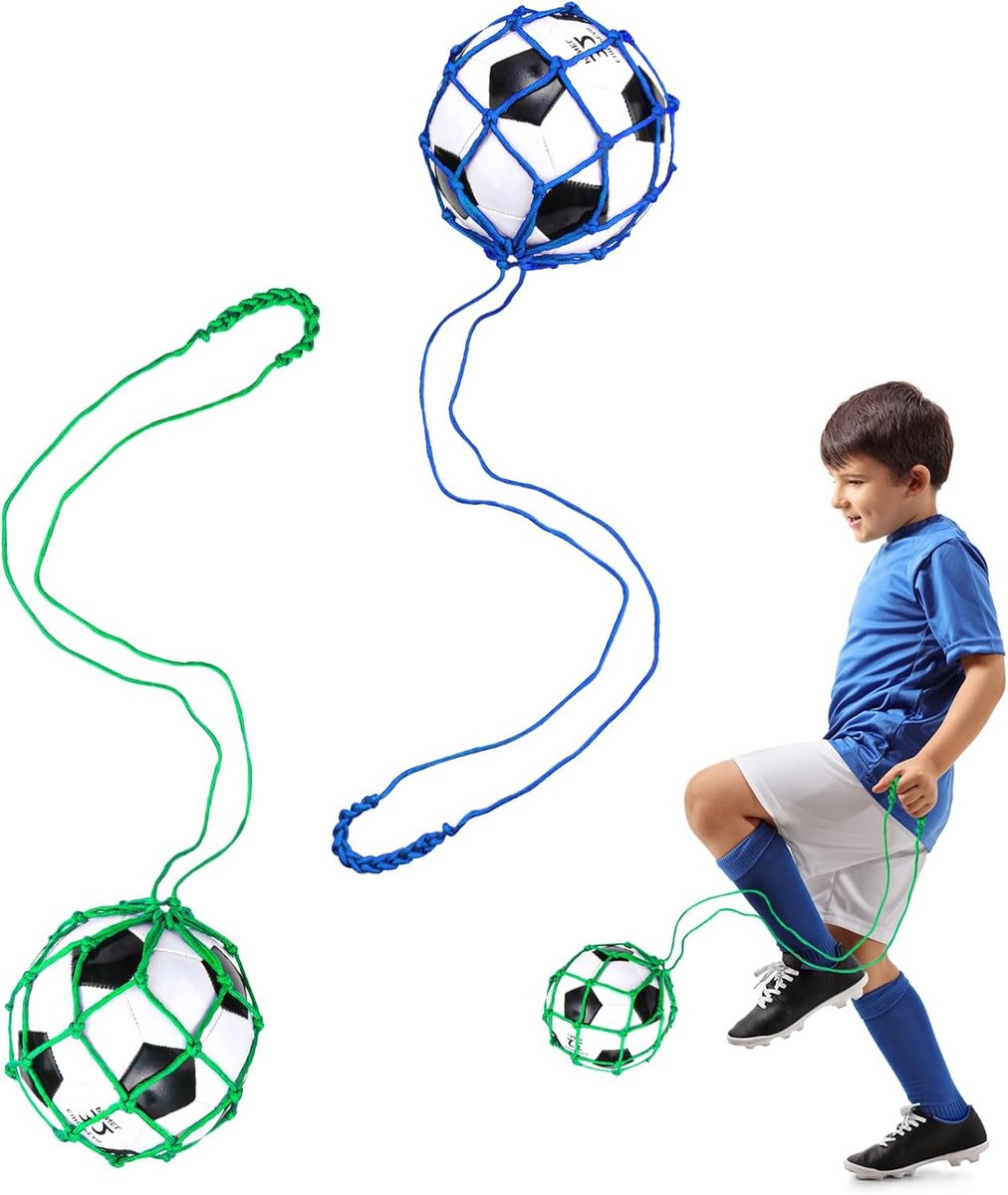 2x Draagbaar Voetbal Trainingsnet - Oefen Goals en Schoten - Voor Kinderen en Volwassenen