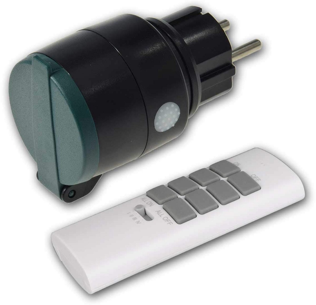 Draadloze Tuinstekker met Afstandsbediening IP44 voor Buitenverlichting