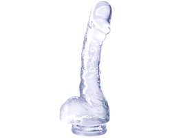 NMC 4 inch realistisch Mini dildo met zuignap - Transparant - 1 cm