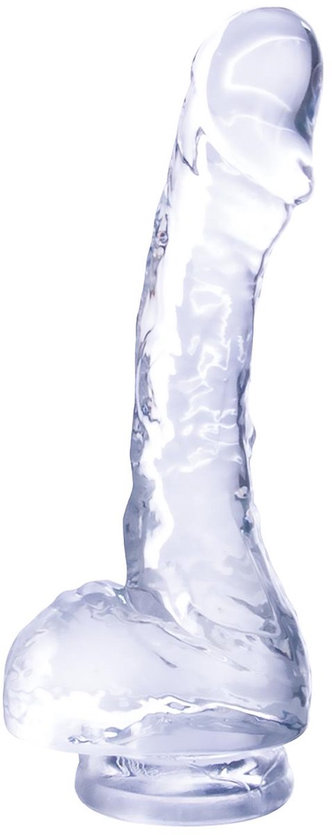 NMC 4 inch realistisch Mini dildo met zuignap - Transparant - 1 cm