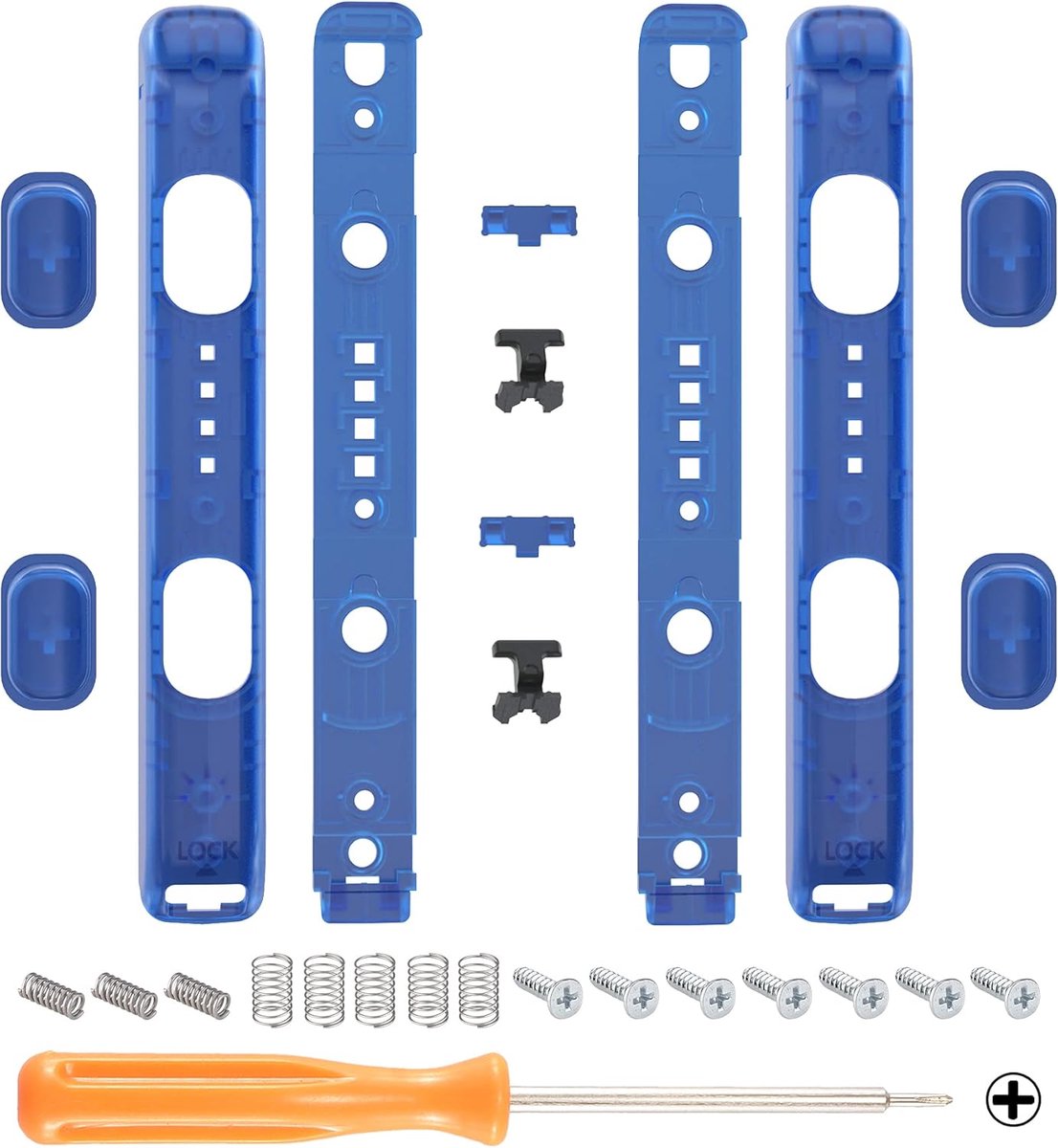 Vervangende Behuizing voor Switch Joycon Polsbandjes in Helderblauw