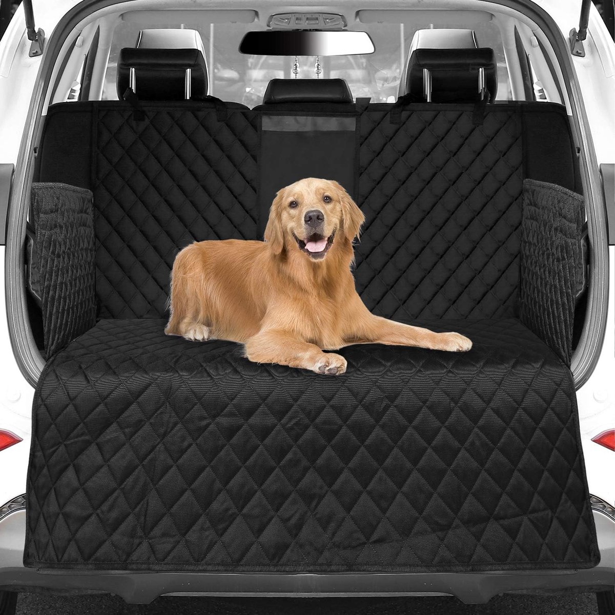 Oneay Universele kofferbakbeschermer voor honden, kofferbakhoes voor de meeste auto's, waterdicht en antislip, 180x103 cm, kofferbakbeschermer voor honden in SUV's en bestelwagens
