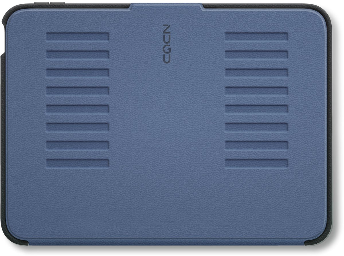 Zugu case Hoesje iPad (A16/11th Gen) 2025 / 10.9 Gen 10 (2022) - oersterke luxe flip-over case - volledige 360˚ bescherming – met multifunctionele standaard functie – geschikt voor Apple Pencil - Blauw