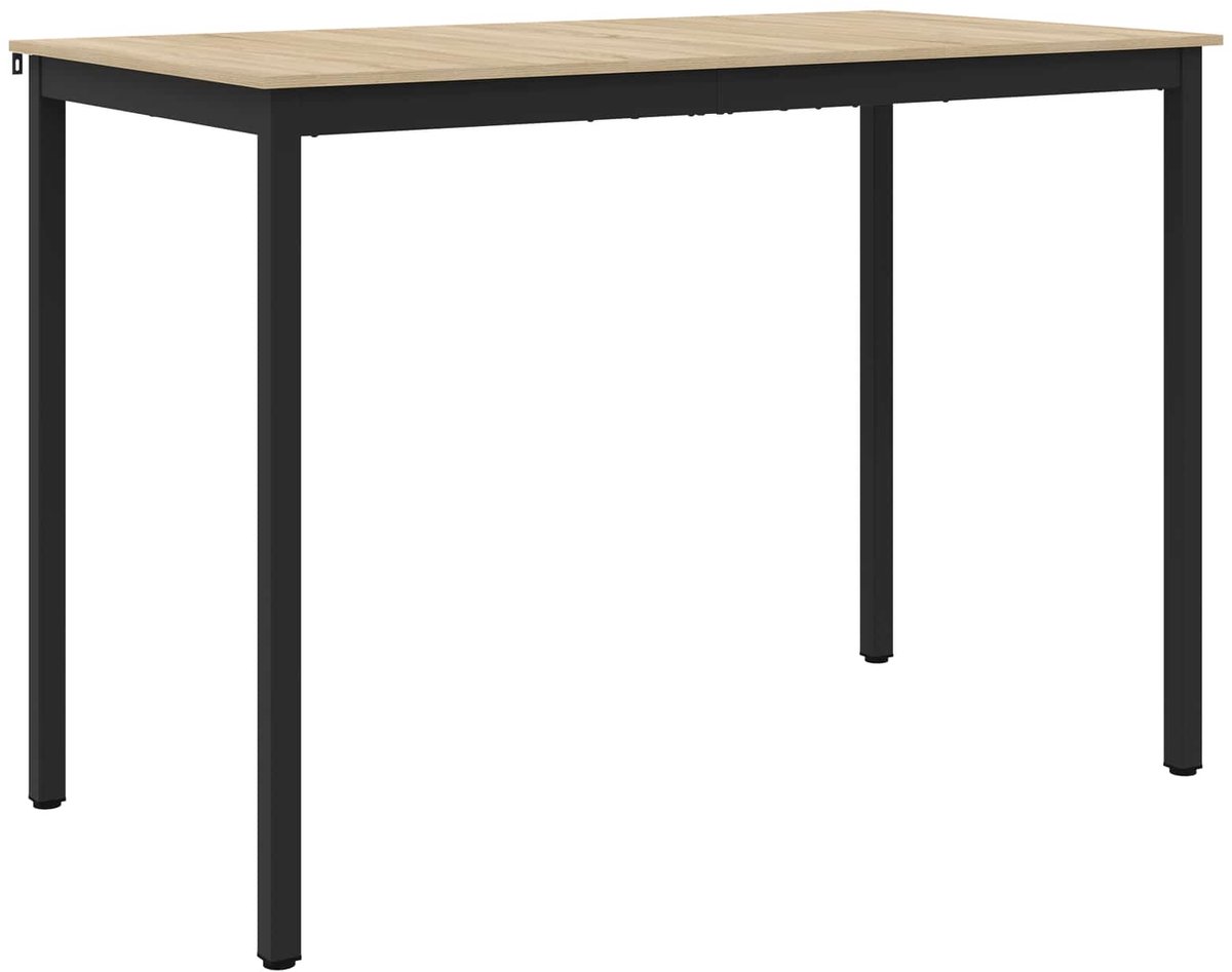 vidaXL Staande - Bartafel - Bewerkt - hout - Rechthoekig Sonoma eiken