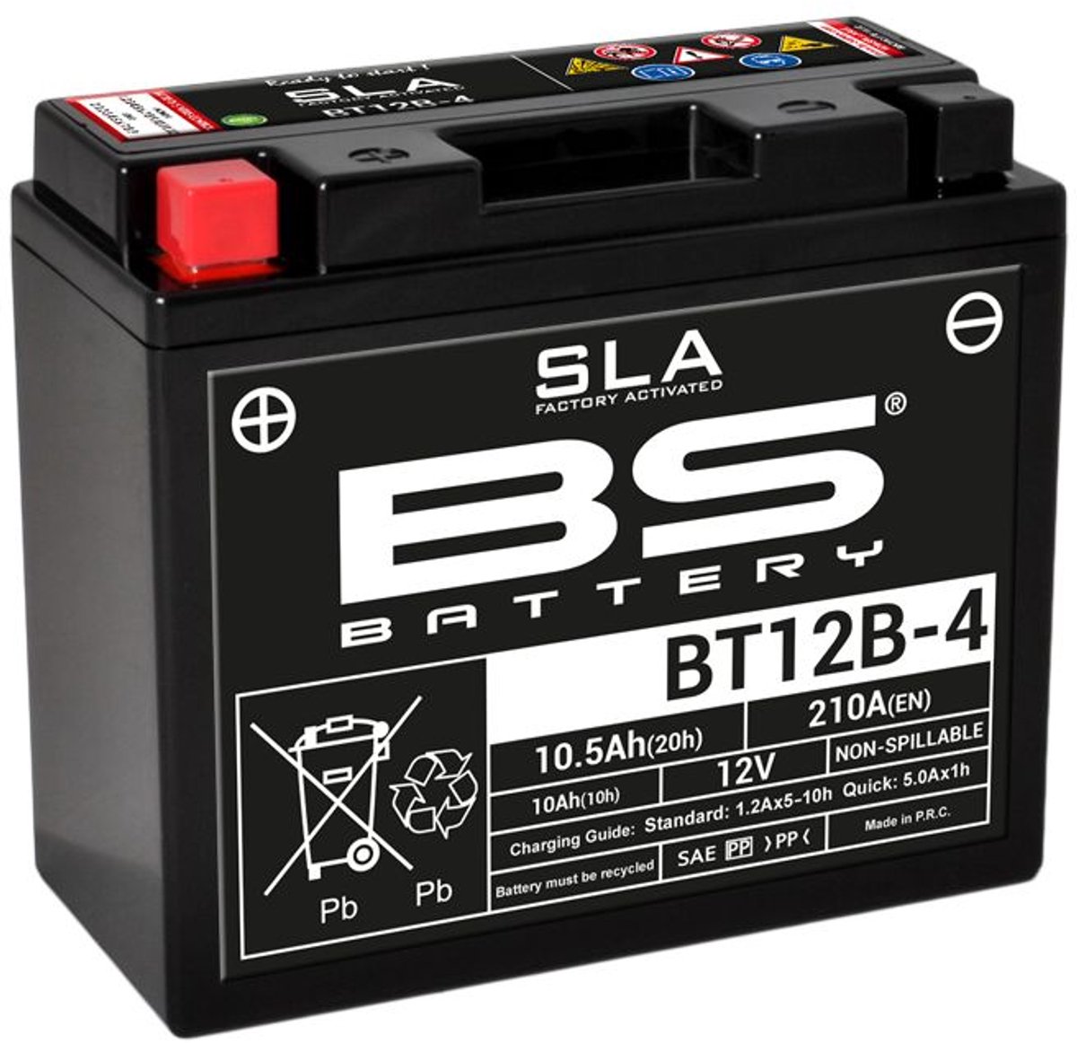 Batterij SLA YT12B-4/BT12B-4 firm Type Acid Onderhoudsvrij/ gebruiksklaar