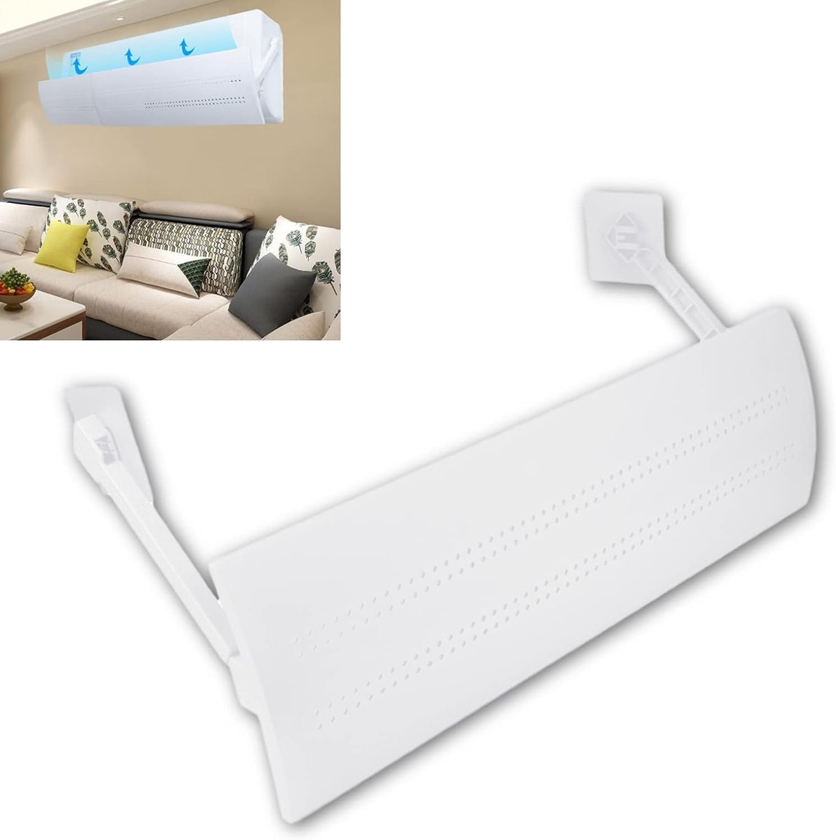 Intrekbare Winddichte Airco Deflector voor Optimale Temperatuurregeling