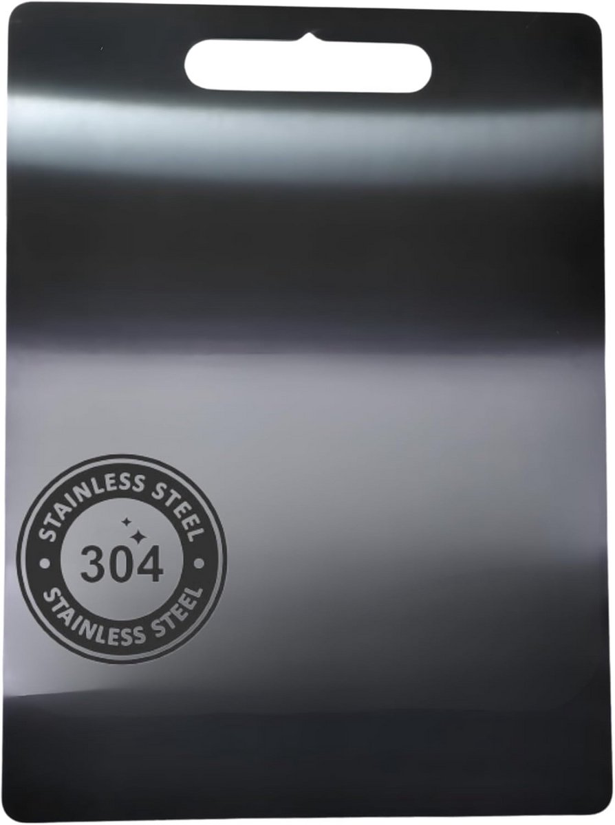 Professionele RVS Snijplank 304 Antibacterieel en Hygiënisch (25x33 cm)