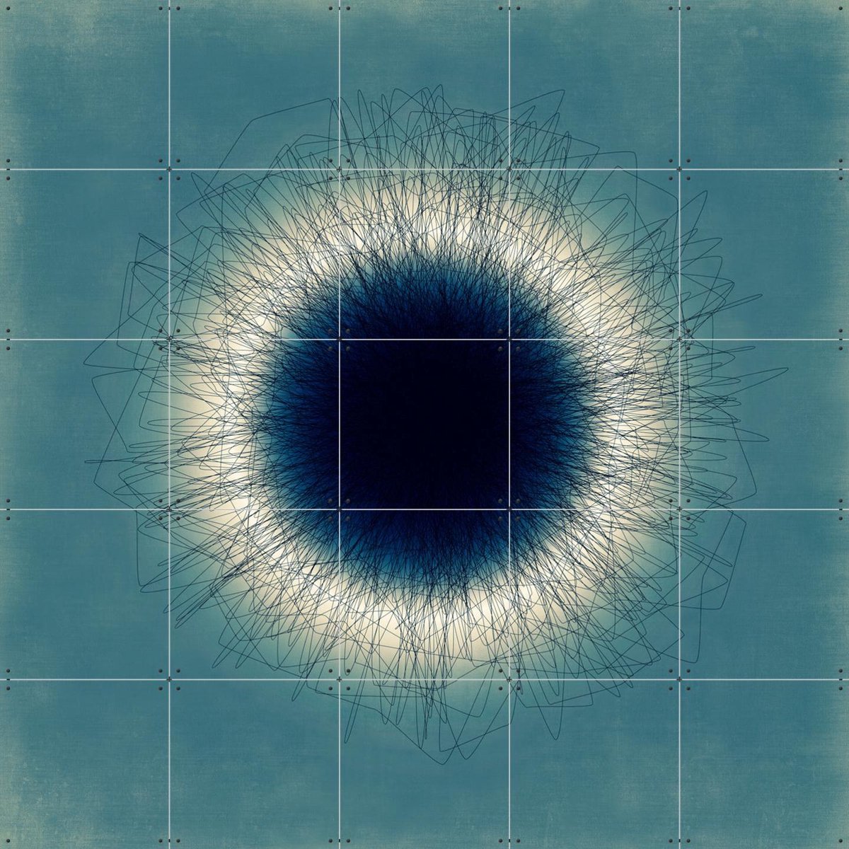 IXXI Ergo Sum, Angelo Cerantola - 100 x 100 cm - Gratis ophangtool - Grote wanddecoratie en posters - Digitale Kunst, Illustraties, Line art