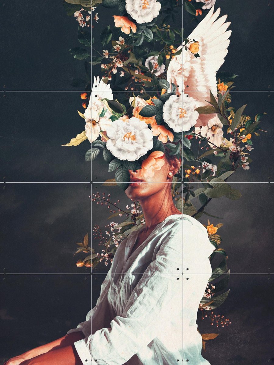 IXXI The Last Portrait of Penelope, Frank Moth - 60 x 80 cm - Gratis ophangtool - Grote wanddecoratie en posters - Surrealisme, Digitale Kunst