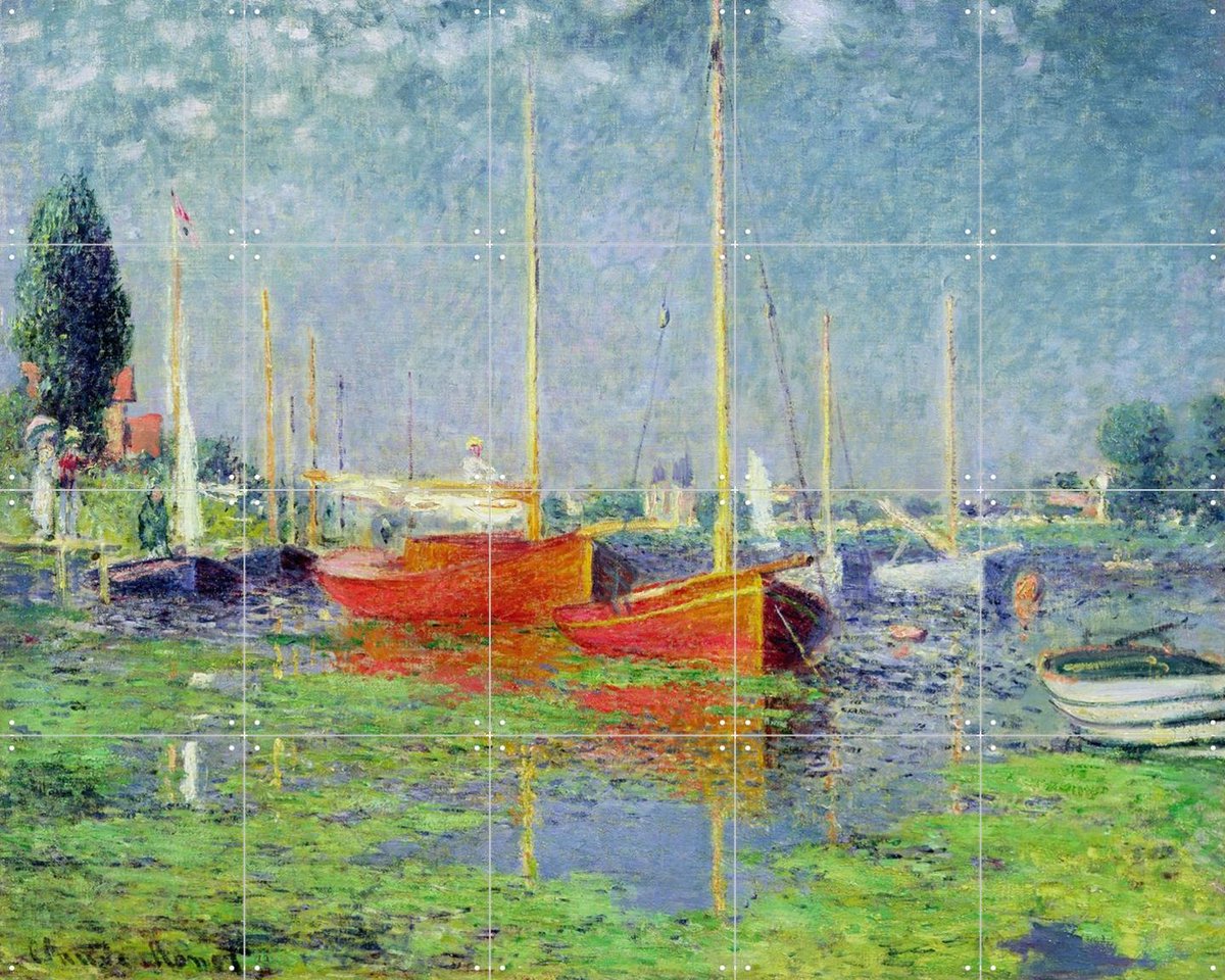 IXXI Argenteuil, Claude Monet & Bridgeman Images - 100 x 80 cm - Gratis ophangtool - Grote wanddecoratie en posters - Schilderijen, Olieverf