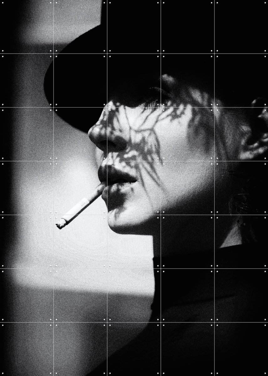 IXXI Lady in Black, Peter Schaller & Various - 100 x 140 cm - Gratis ophangtool - Grote wanddecoratie en posters - Fotografie, Slaapkamer, Woonkamer