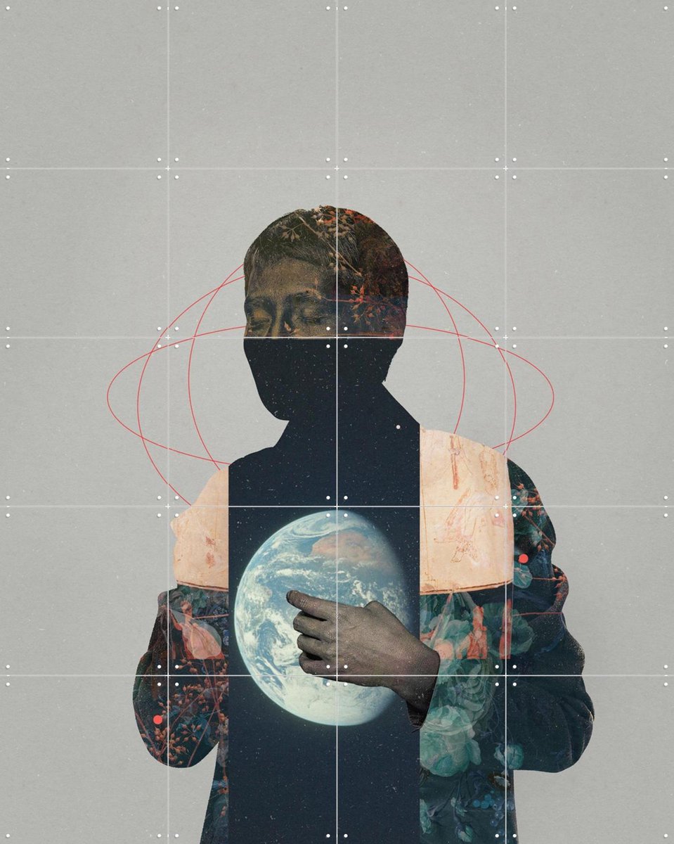 IXXI Loner, Frank Moth - 80 x 100 cm - Gratis ophangtool - Grote wanddecoratie en posters - Grafisch Ontwerp, Collage, Illustraties, Digitale Kunst