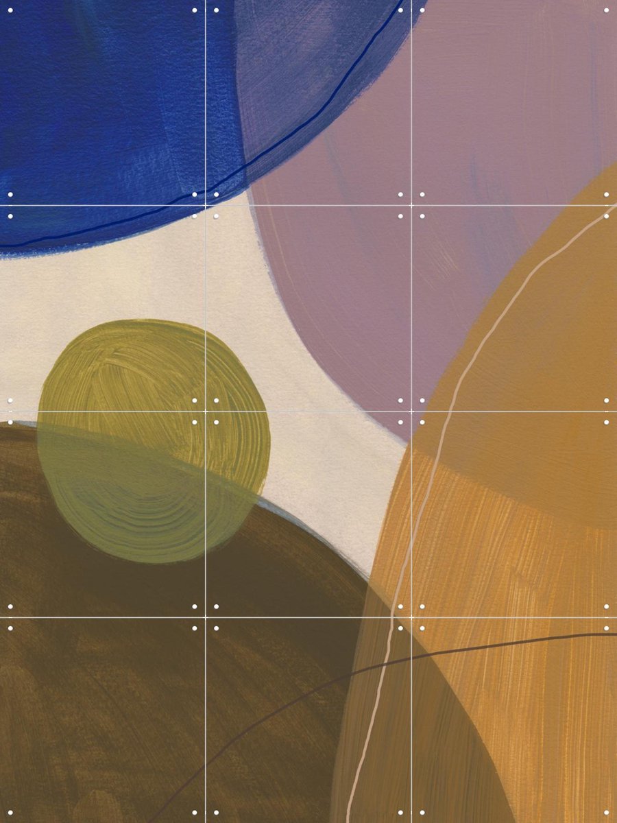 IXXI Graphic 215, Mareike Böhmer - 60 x 80 cm - Gratis ophangtool - Grote wanddecoratie en posters - Geometrische Kunst, Abstract, Grafisch Ontwerp