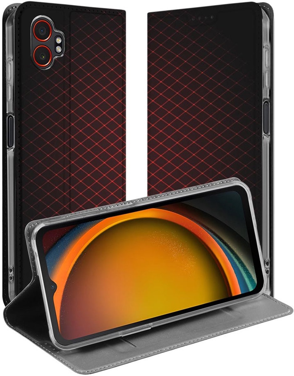 Telefoonhoesje Samsung Galaxy Xcover 7 Pro Geruit Rood