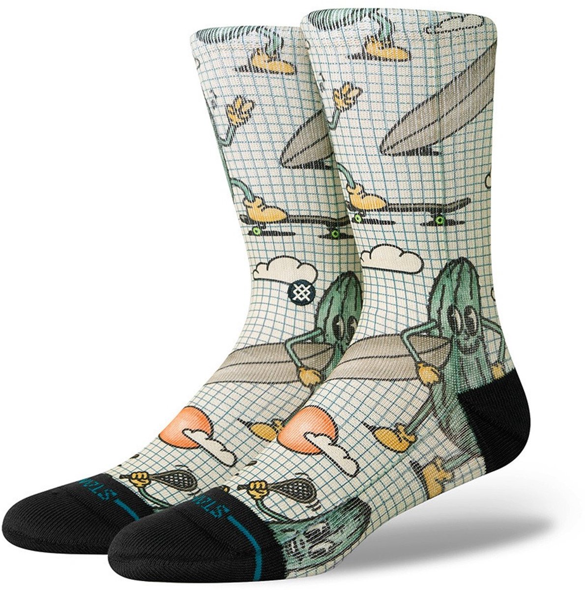 Stance heren casual sokken feeling pickled crew multi