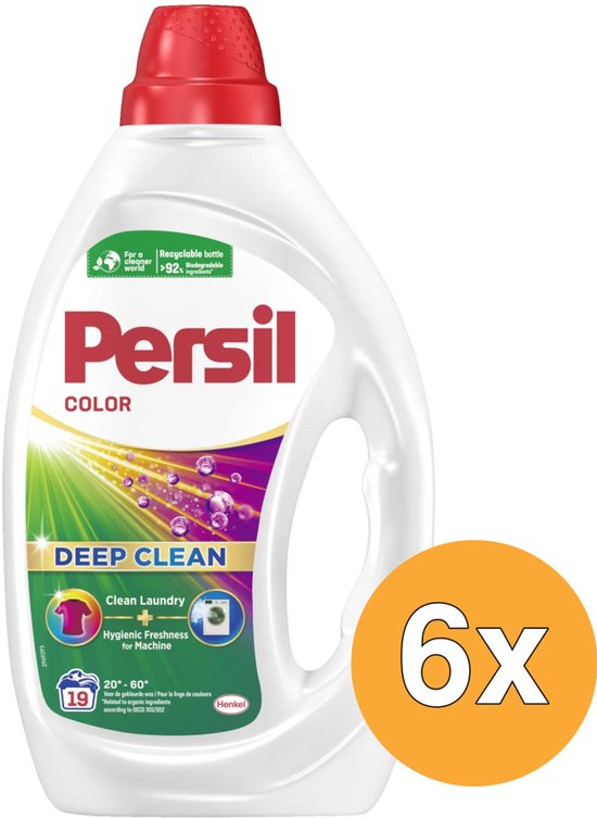 Persil Gel Color vloeibaar wasmiddel – 6 x 19 wasbeurten