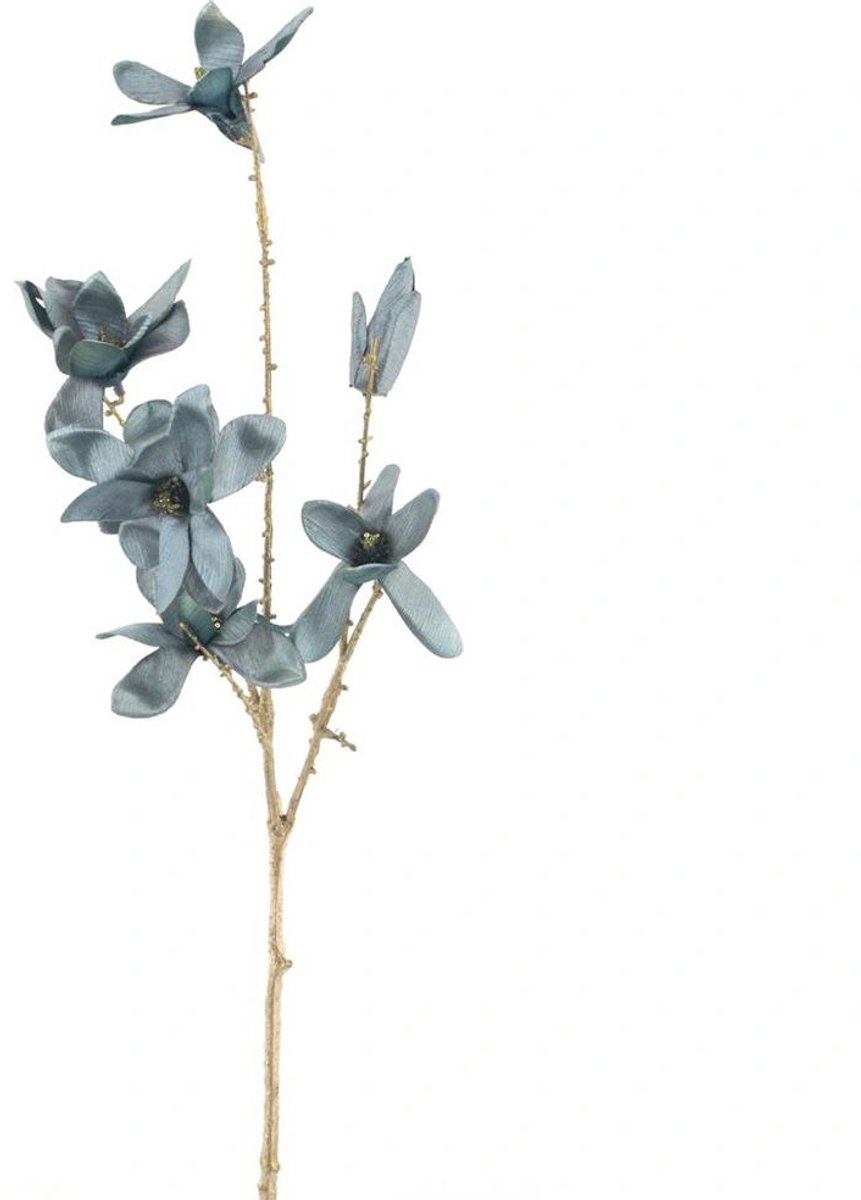 Buitengewoon Boet Magnolia spray ardesio groen 74 cm kunstbloem Buitengewoon de Boet