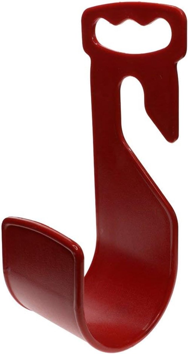 Tuinslanghouder - Wandslanghouder haak - Slangen netjes houden - Geen montage nodig - 23.5 x 11 x 9 cm - Rood